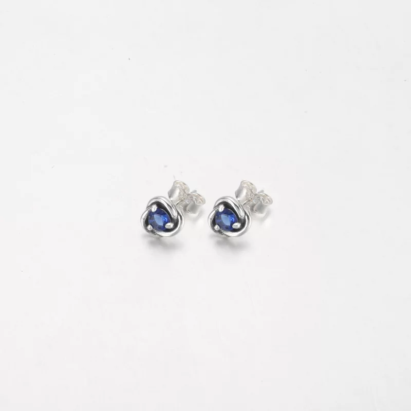 (image pour) PANDORA Boucles d'oreilles clous Eternity Circle blanches de juin - 292335C03 - Afficher 6