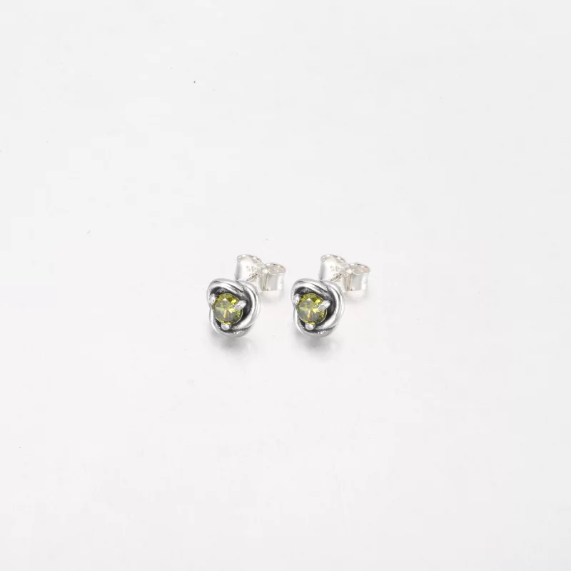 (image pour) PANDORA Boucles d'oreilles clous Eternity Circle blanches de juin - 292335C03 - Afficher 7