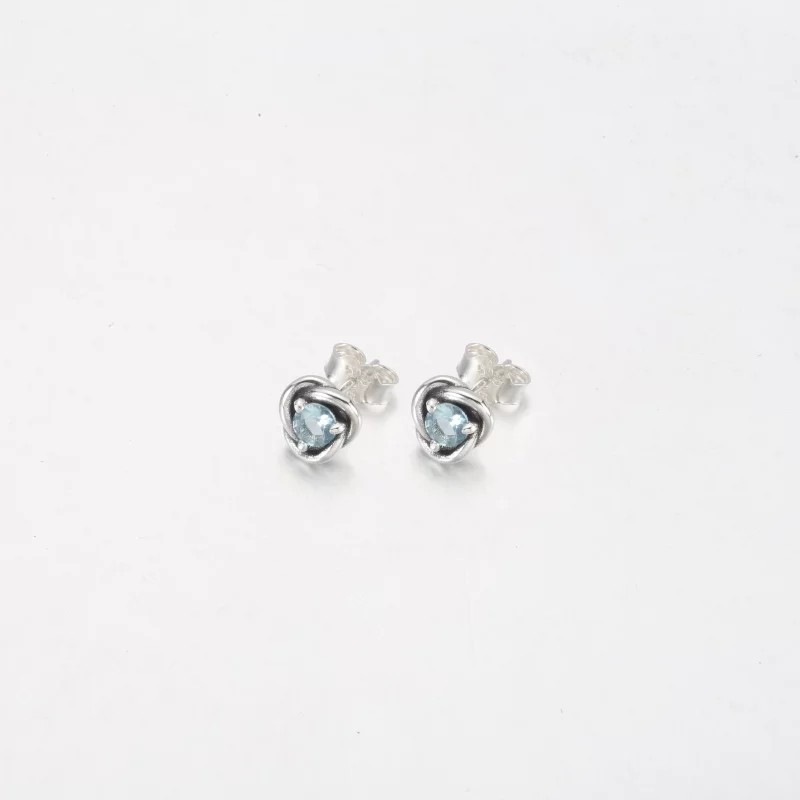 (image pour) PANDORA Boucles d'oreilles clous Eternity Circle blanches de juin - 292335C03 - Afficher 13