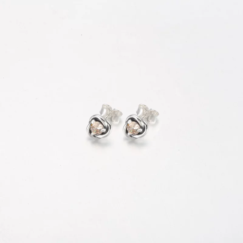 (image pour) PANDORA Boucles d'oreilles clous Eternity Circle blanches de juin - 292335C03 - Afficher 14