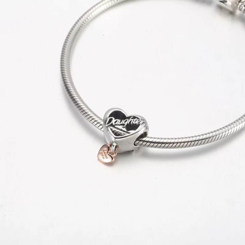 (image pour) PANDORA Charm Cœur "Je t'aime, ma fille" - 782327C00 - Afficher 10
