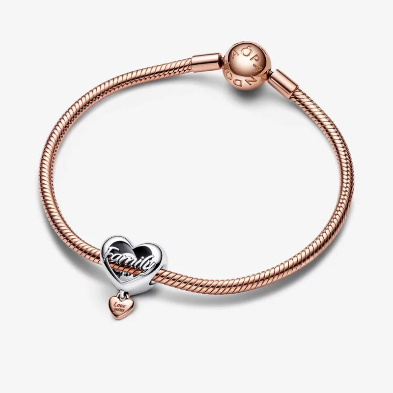 (image pour) PANDORA Charm Cœur Love You Family - 782326C00 - Afficher 4
