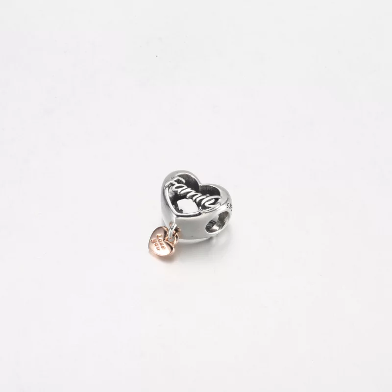 (image pour) PANDORA Charm Cœur Love You Family - 782326C00 - Afficher 5