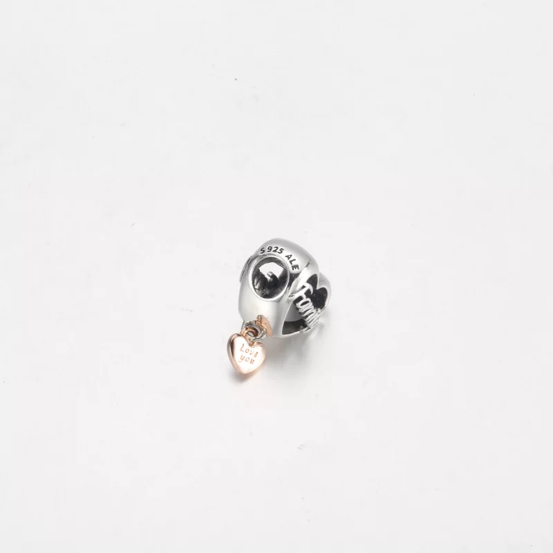 (image pour) PANDORA Charm Cœur Love You Family - 782326C00 - Afficher 6