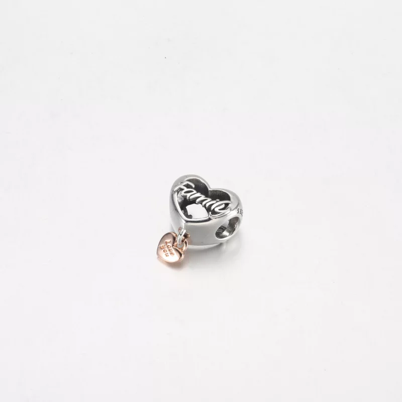 (image pour) PANDORA Charm Cœur Love You Family - 782326C00 - Afficher 8