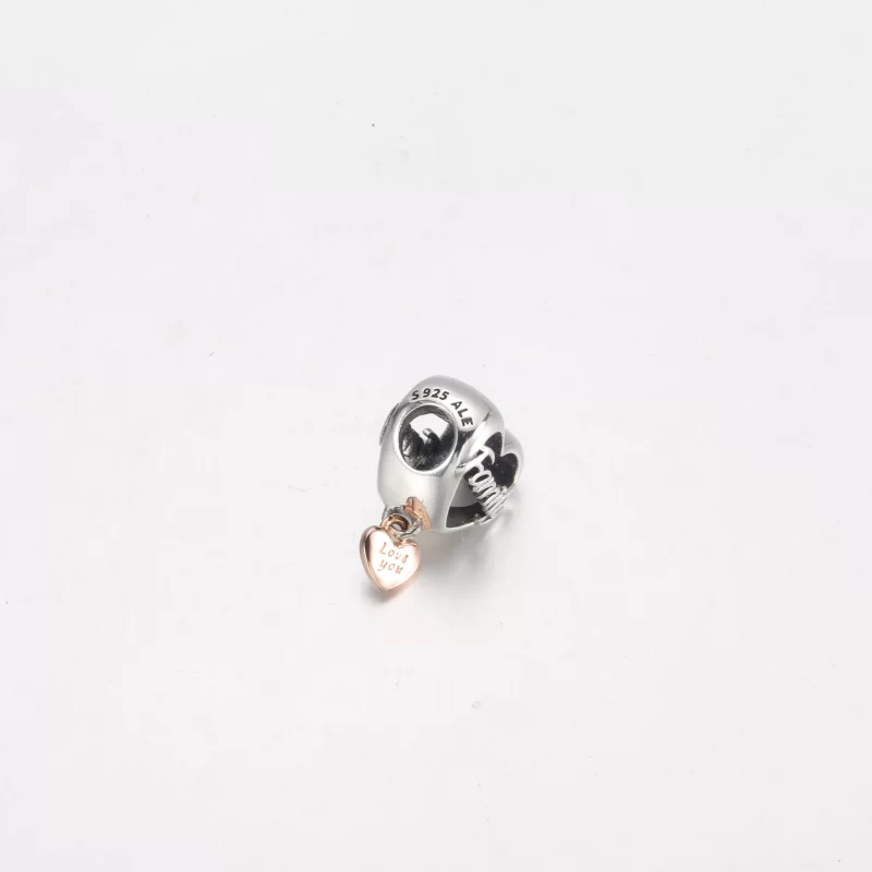 (image pour) PANDORA Charm Cœur Love You Family - 782326C00 - Afficher 9