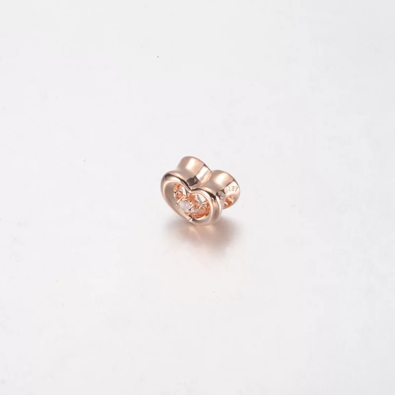 (image pour) PANDORA Charm Cœur Radieux et Pierre Flottante - 782493C01 - Afficher 5