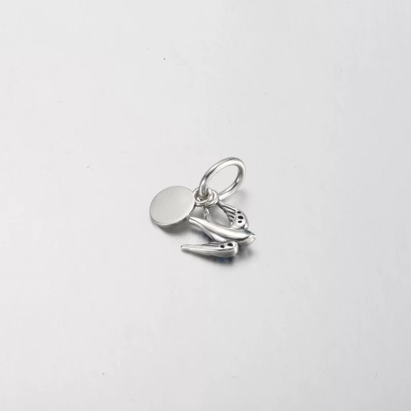 (image pour) PANDORA Charm Double Pendentif Hirondelle Étincelante & Citation - 792570C01 - Afficher 6