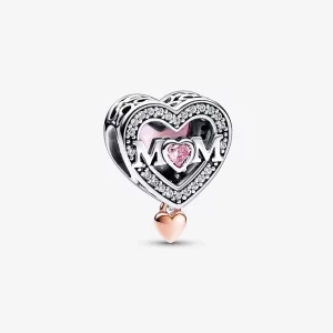 (image pour) Pandora Charm Maman et Cœur - 782653C01