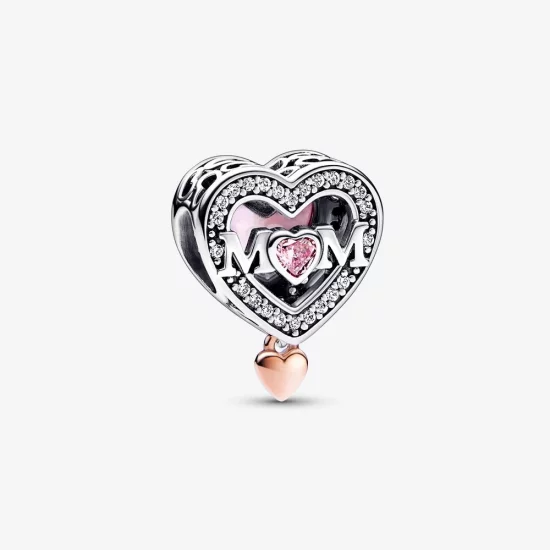 (image pour) Pandora Charm Maman et Cœur - 782653C01