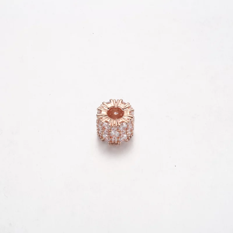 (image pour) PANDORA Charm Étincelle Rose & Transparente - 788487C01 - Afficher 9