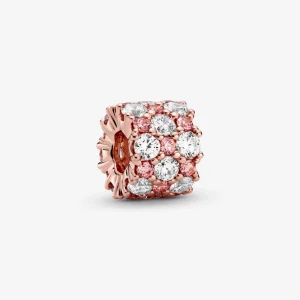 (image pour) PANDORA Charm Étincelle Rose & Transparente - 788487C01