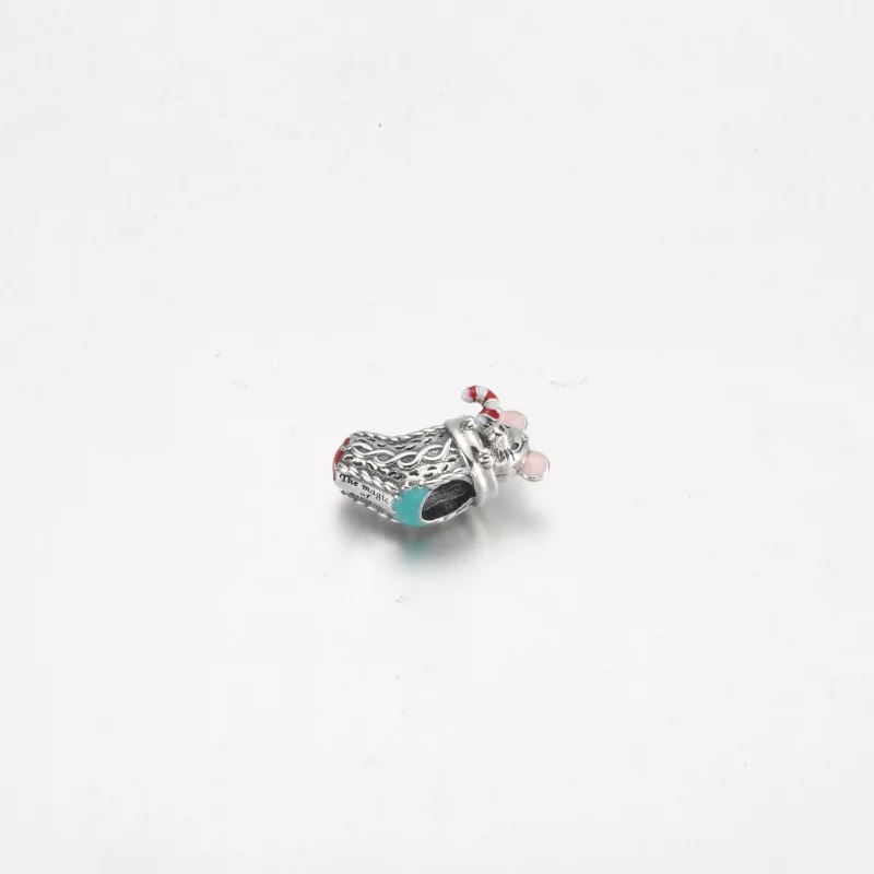 (image pour) PANDORA Charme de Souris et Chaussette Festive - 792366C01 - Afficher 6