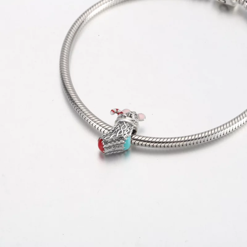 (image pour) PANDORA Charme de Souris et Chaussette Festive - 792366C01 - Afficher 8