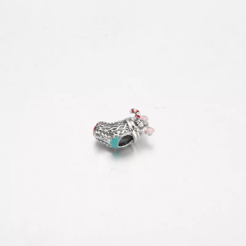 (image pour) PANDORA Charme de Souris et Chaussette Festive - 792366C01 - Afficher 10