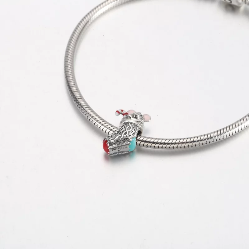 (image pour) PANDORA Charme de Souris et Chaussette Festive - 792366C01 - Afficher 12