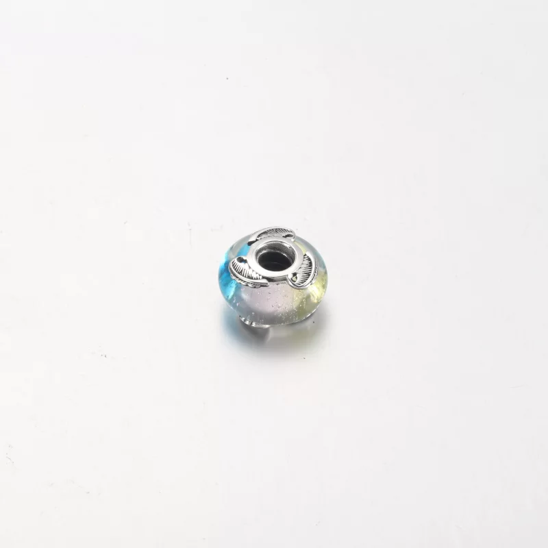 (image pour) PANDORA Charme Plume Courbée en Verre de Murano Multicolore - 792577C00 - Afficher 6
