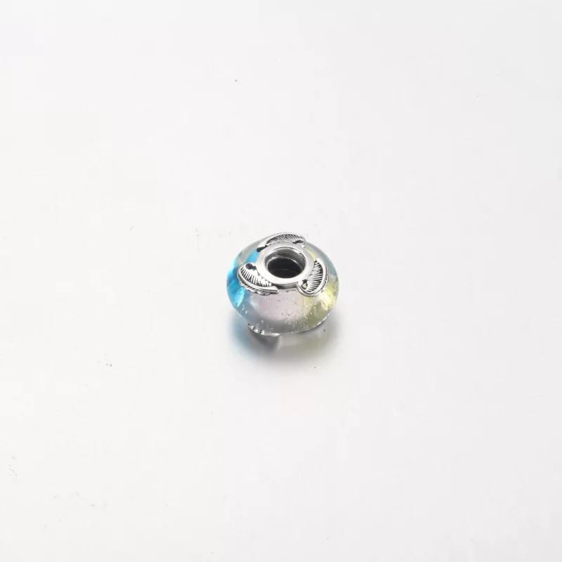 (image pour) PANDORA Charme Plume Courbée en Verre de Murano Multicolore - 792577C00 - Afficher 10