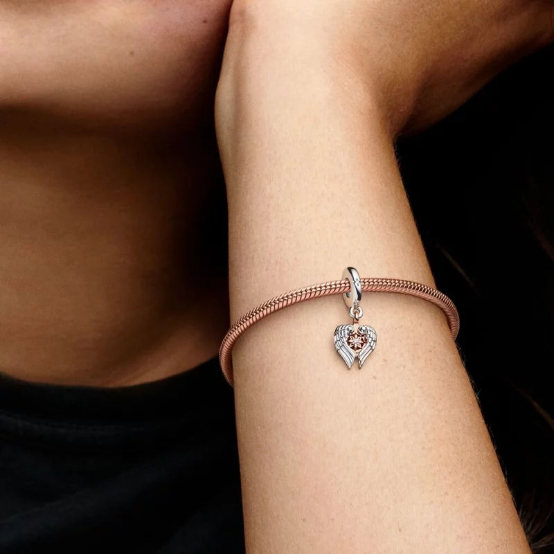 (image pour) PANDORA Céleste Compas Ailes d'Ange Charme Pendentif - 782359C01 - Afficher 3