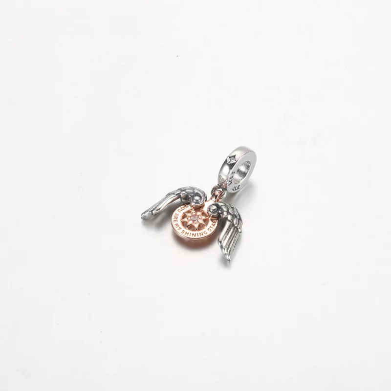 (image pour) PANDORA Céleste Compas Ailes d'Ange Charme Pendentif - 782359C01 - Afficher 5