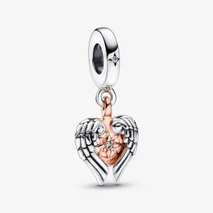 (image pour) PANDORA Céleste Compas Ailes d'Ange Charme Pendentif - 782359C01