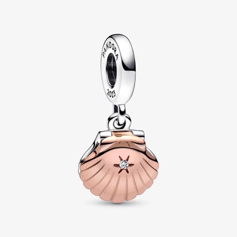 (image pour) Pandora Club 2023 Breloque Pendante Coquillage et Perle d'Eau Douce Traitée - 782449C01