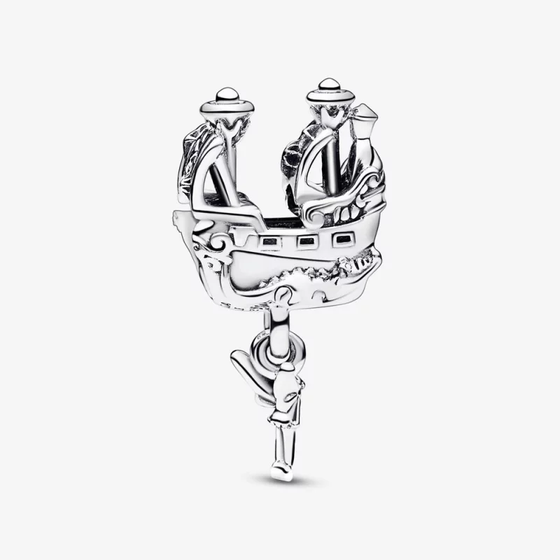 (image pour) PANDORA Disney Charm de Fée Clochette et du Bateau Pirate du Capitaine Crochet - - Afficher 3