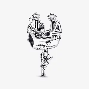 PANDORA Disney Charm de Fée Clochette et du Bateau Pirate du Capitaine Crochet - 792521C00 (image pour) PANDORA Disney Charm de Fée Clochette et du Bateau Pirate du Capitaine Crochet - 792521C00