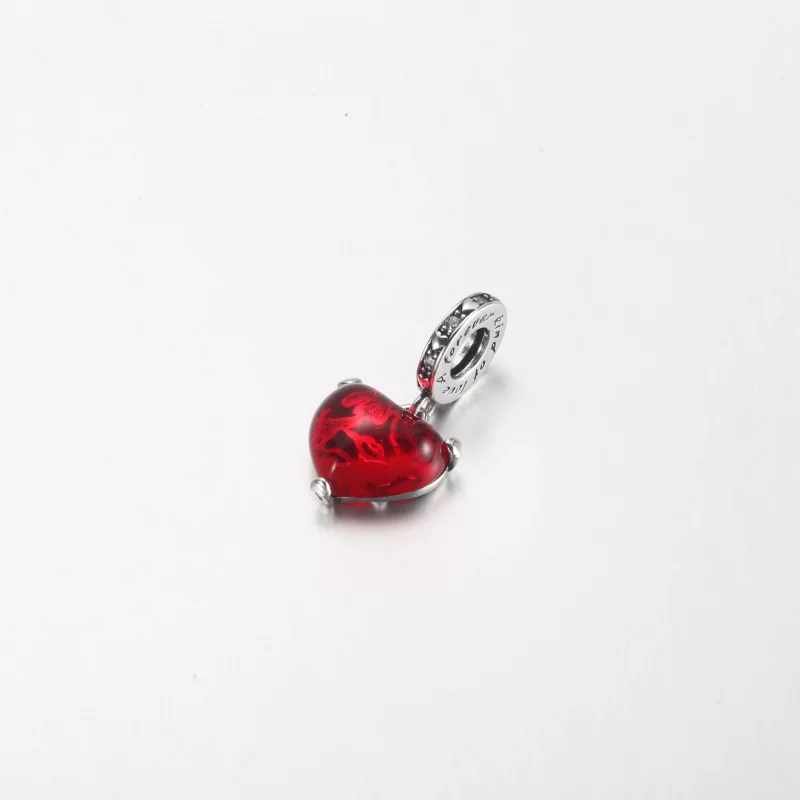 (image pour) PANDORA Disney Mickey & Minnie Mouse Kiss Red Murano Glass Dangle Charm - 792522 - Afficher 8
