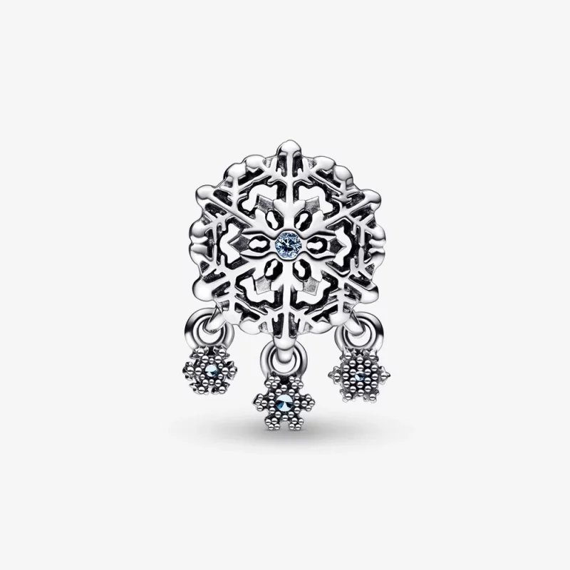 (image pour) PANDORA Goutte de Charme Icy Snowflake - 792367C01 - Afficher 4
