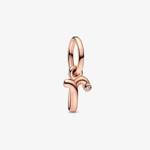 (image pour) PANDORA Lettre R Charme Pendentif Script Alphabet - 782477C01