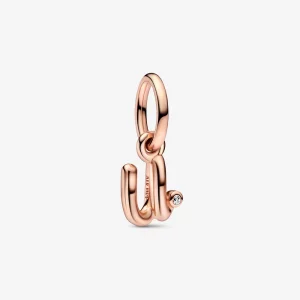 (image pour) PANDORA Lettre U Charme Pendant Alphabet Script - 782479C01