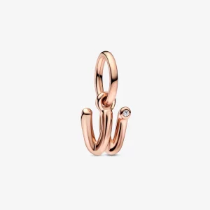 (image pour) PANDORA Lettre W Charm Pendentif Script Alphabet - 782481C01