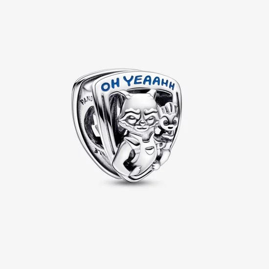 (image pour) PANDORA Marvel Gardiens de la Galaxie Rocket Raccoon & Groot Emblème Charm - 792565C01