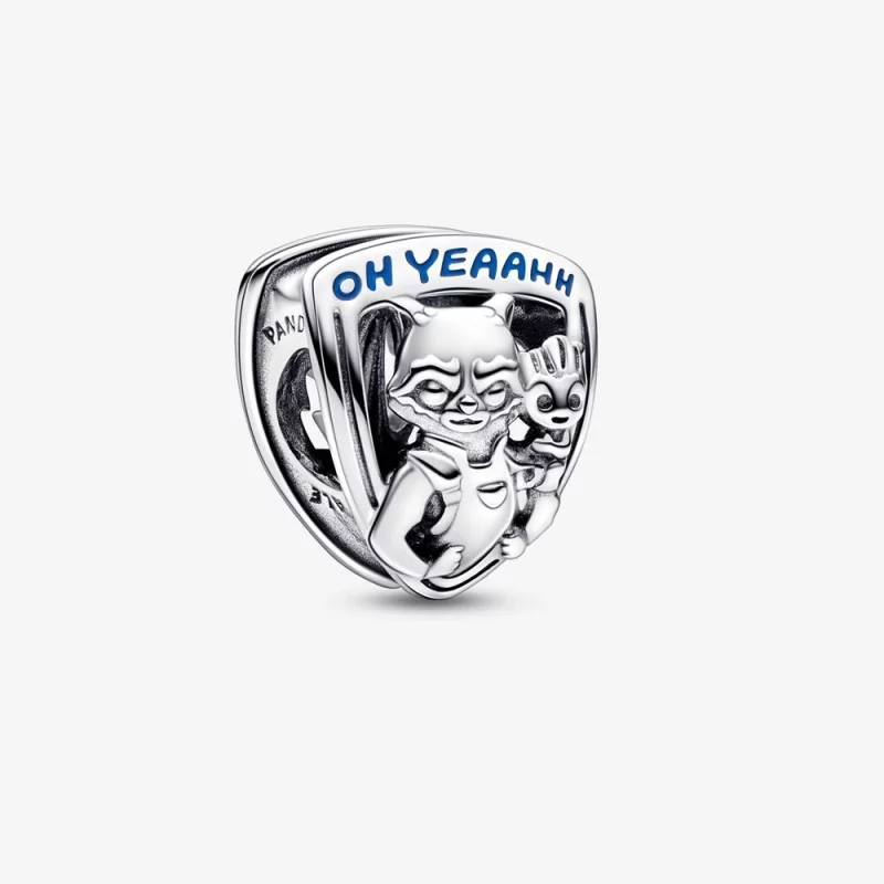 (image pour) PANDORA Marvel Gardiens de la Galaxie Rocket Raccoon & Groot Emblème Charm - 792565C01