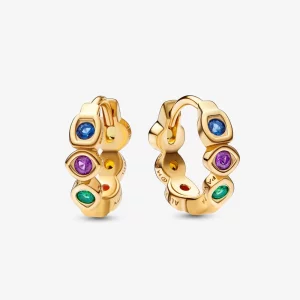 (image pour) PANDORA Marvel Les Boucles d'Oreilles Avengers Infinity Stones - 262567C01