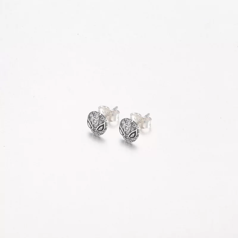 (image pour) PANDORA Marvel Spider-Man Masque Boucles d'oreilles clous Pavé - 292354C01 - Afficher 4
