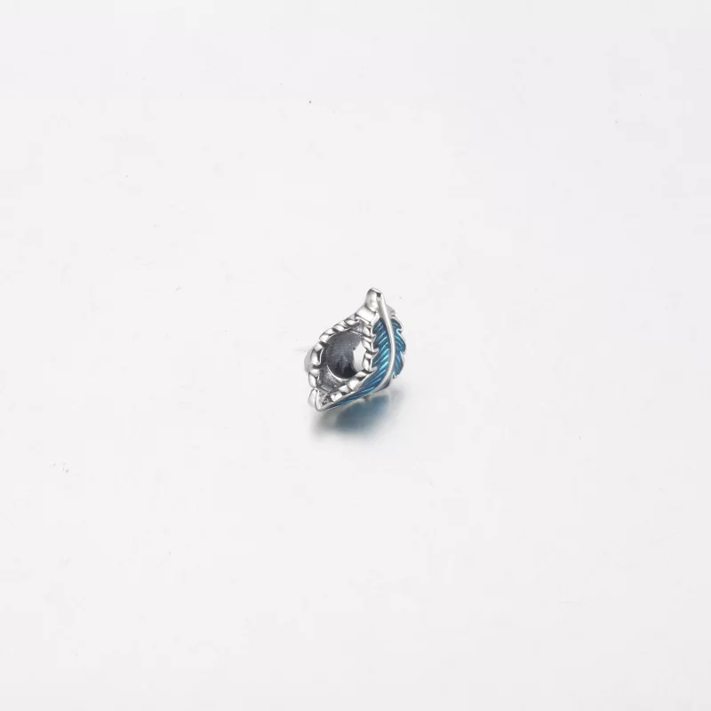(image pour) PANDORA Plume Courbée Bleue Charme - 792576C01 - Afficher 11