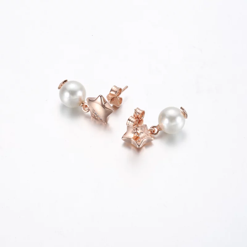 (image pour) PANDORA Série Lucky Star Jane Boucles d'oreilles clous étoile - 282488C01 - Afficher 3
