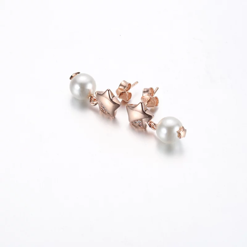 (image pour) PANDORA Série Lucky Star Jane Boucles d'oreilles clous étoile - 282488C01 - Afficher 6