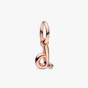 (image pour) Pendentif à breloque avec lettre D de l'alphabet en script de PANDORA - 782534C01
