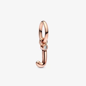 Pendentif à breloque en forme de lettre J de l'alphabet script de PANDORA - 782465C01 (image pour) Pendentif à breloque en forme de lettre J de l'alphabet script de PANDORA - 782465C01
