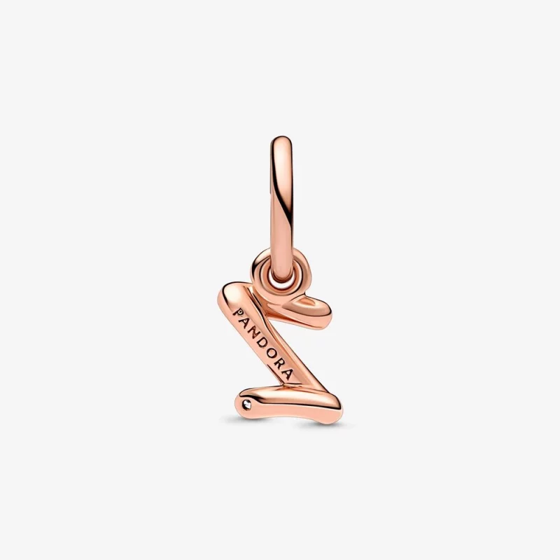 (image pour) Pendentif à breloque en forme de lettre Z de l'alphabet script PANDORA - 782457C - Afficher 2