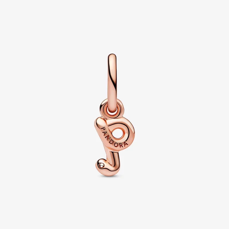 (image pour) Pendentif à breloque PANDORA Lettre Q en forme de script - 782476C01 - Afficher 3