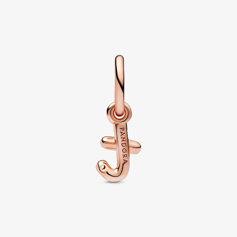 (image pour) Pendentif à breloque PANDORA Lettre T en alphabet cursive - 782469C01 - Afficher 3