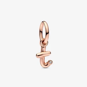 (image pour) Pendentif à breloque PANDORA Lettre T en alphabet cursive - 782469C01