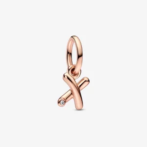 (image pour) Pendentif breloque PANDORA lettre X en script de l'alphabet - 782482C01