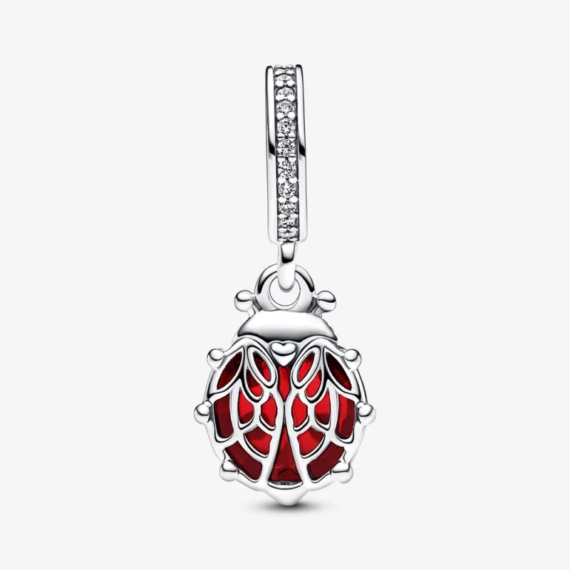 (image pour) Pendentif Charme Coccinelle Rouge PANDORA - 792571C01 - Afficher 4