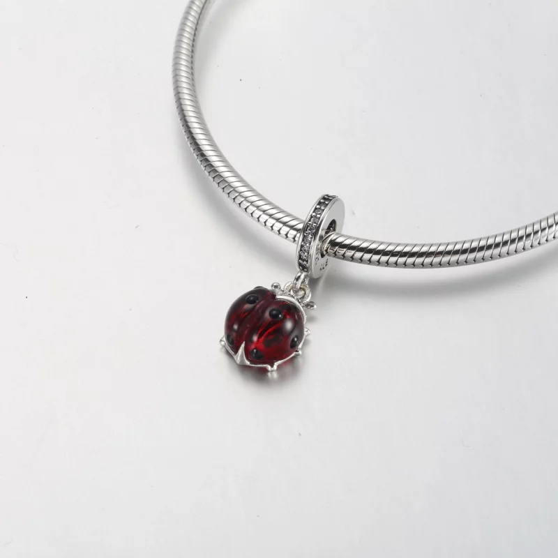 (image pour) Pendentif Charme Coccinelle Rouge PANDORA - 792571C01 - Afficher 7