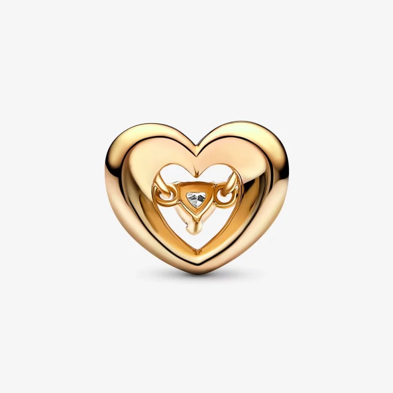 (image pour) Pendentif Cœur Éclatant & Charme Pierre Flottante PANDORA - 762493C01 - Afficher 3